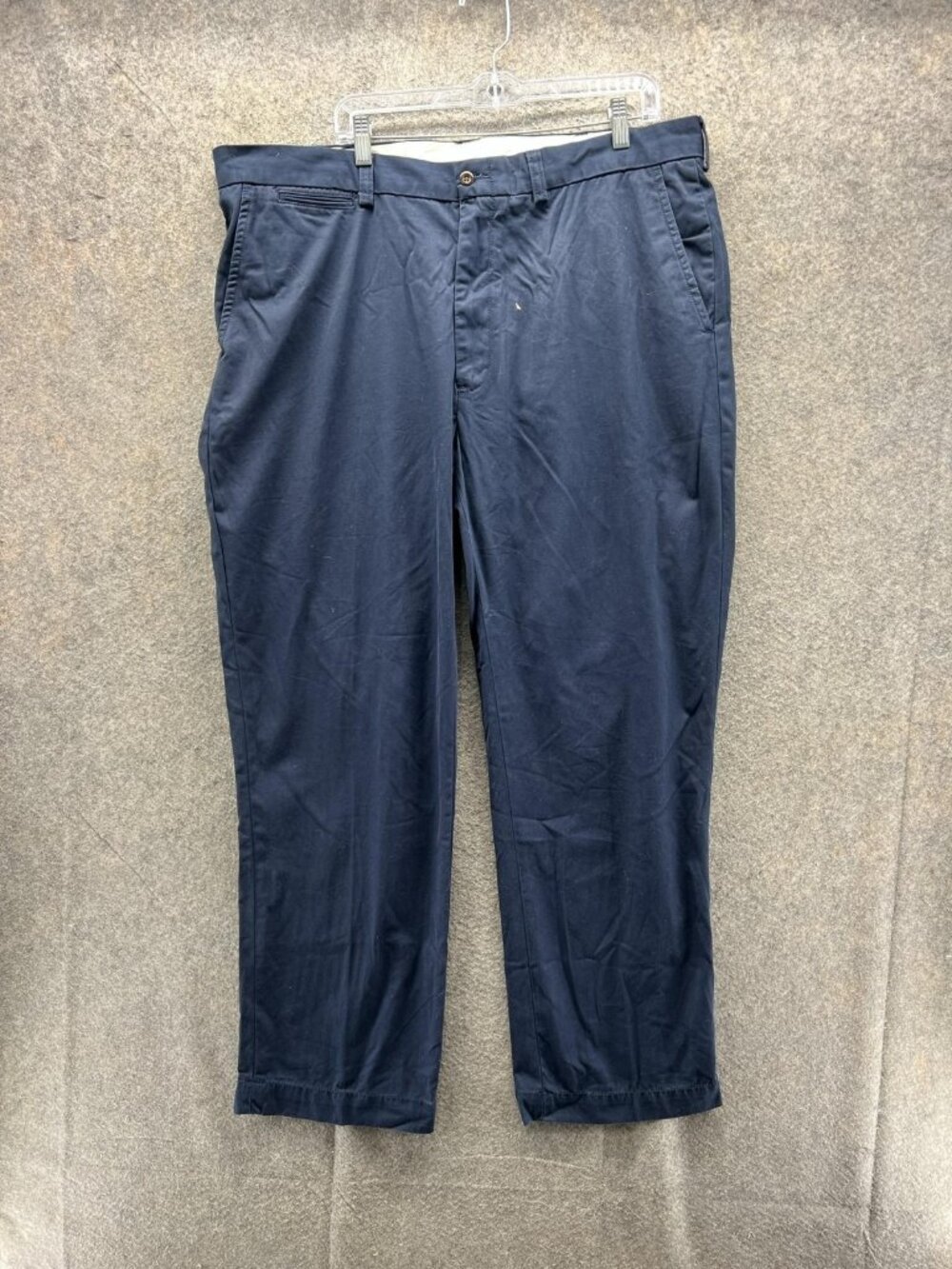 Polo Ralph Lauren Pants Men 42x32 Blue Chino Pleated Straight Trouser Casual